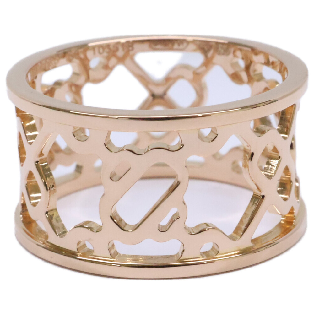 HERMES Hermes 750 Chaine d'Ancre Passerelle Ring, Size 50, Yellow Gold, Newly...